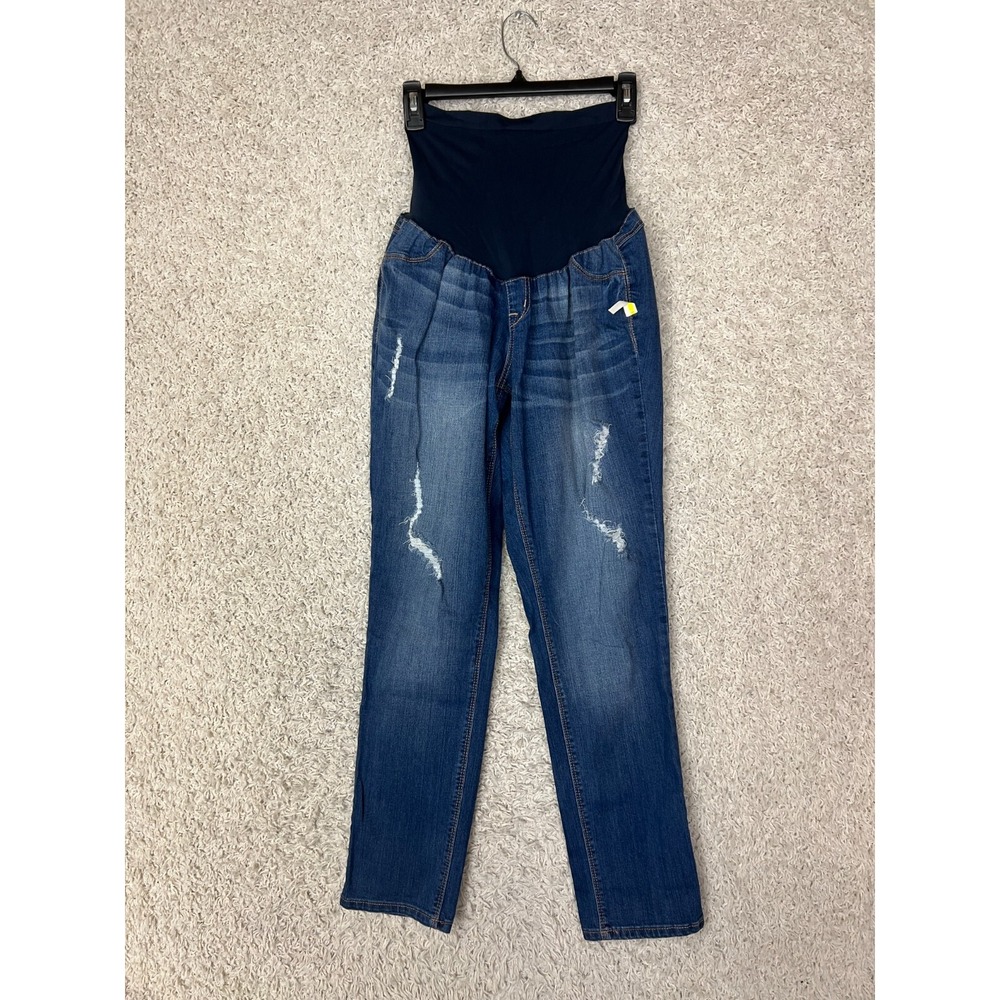 1822 Denim Skinny Jeans Womens Maternity Size XL Blue Medium Wash